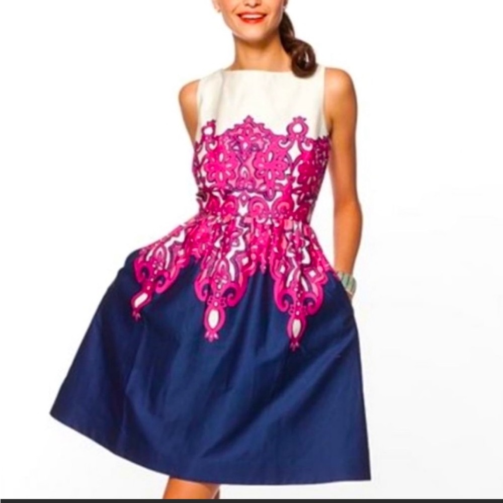 Lilly Pulitzer Multi Chorus Girl Eryn Dress Size 4 EUC